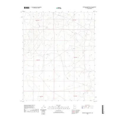 2020 Map of Huerfano Trading Post SW, 2020 Print