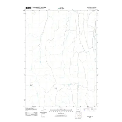 2012 Map of Huff Lake, 2012 Print