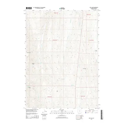 2015 Map of Huff Lake, 2015 Print