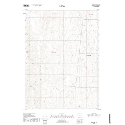 2017 Map of Huff Lake, 2017 Print
