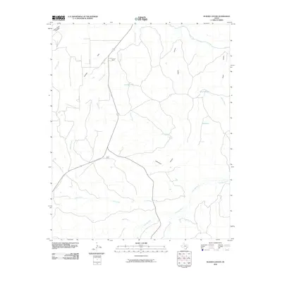 2010 Map of Hughes Canyon, 2010 Print