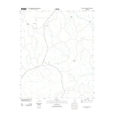 2012 Map of Hughes Canyon, 2012 Print