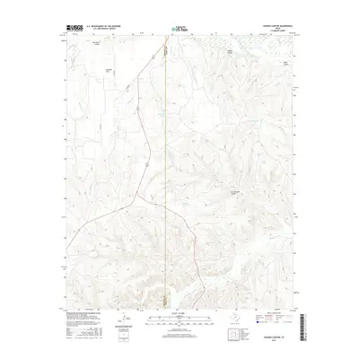 2016 Map of Hughes Canyon, 2016 Print
