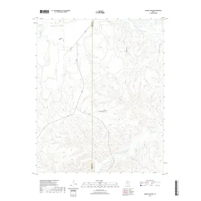 2019 Map of Hughes Canyon, 2019 Print
