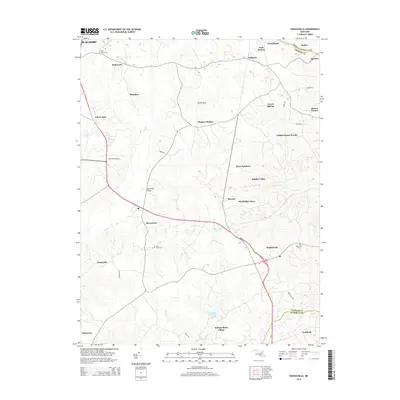 2014 Map of Hughesville, 2014 Print