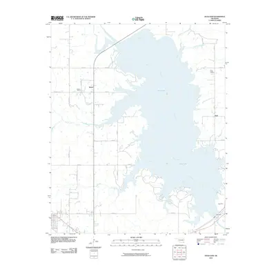 2010 Map of Hugo Dam, 2010 Print