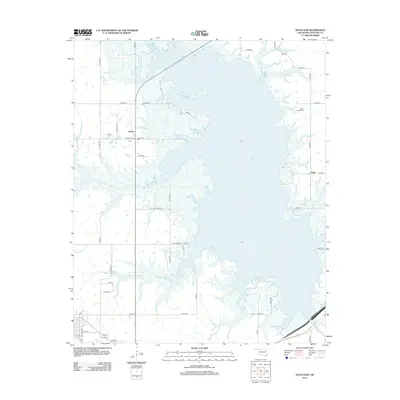 2013 Map of Hugo Dam, 2013 Print