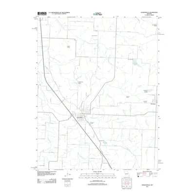 2011 Map of Humansville, 2011 Print