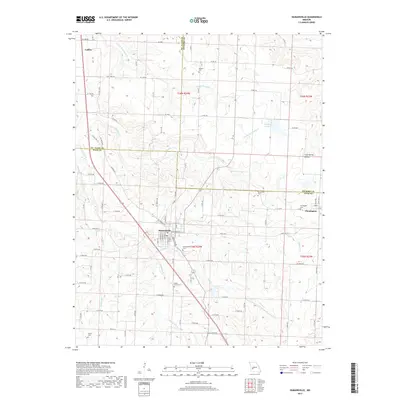 2017 Map of Humansville, 2017 Print