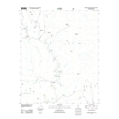 2011 Map of Humboldt Mountain, 2011 Print