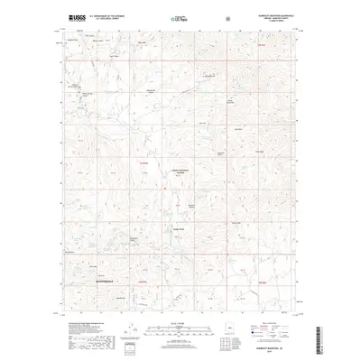 2018 Map of Humboldt Mountain, 2018 Print