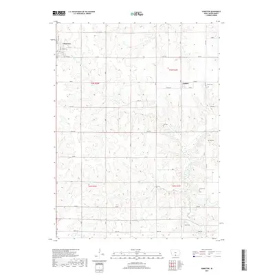 2018 Map of Humeston, 2018 Print