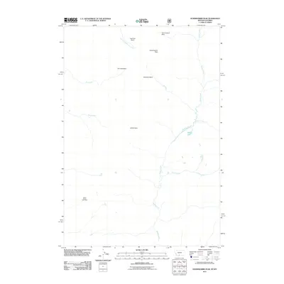 2011 Map of Hummingbird Peak, 2011 Print