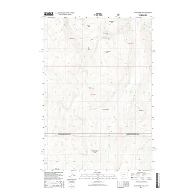 2014 Map of Hummingbird Peak, 2014 Print