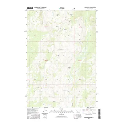 2017 Map of Hummingbird Peak, 2017 Print