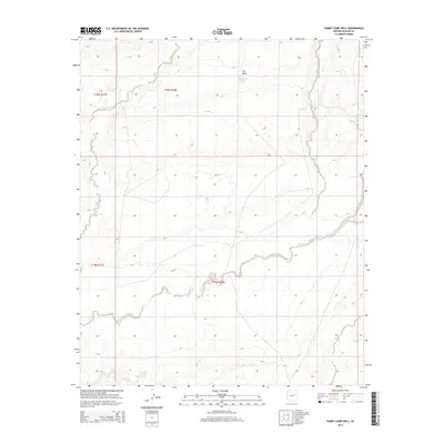 2014 Map of Humpy Camp Well, 2014 Print