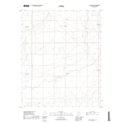 2018 Map of Humpy Camp Well, 2018 Print
