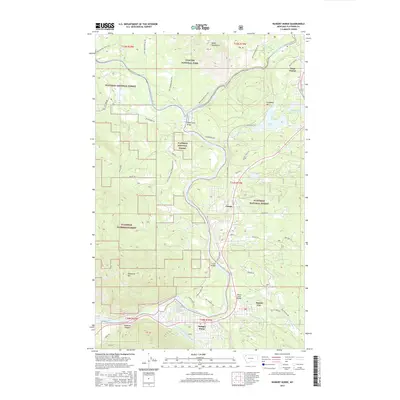 2017 Map of Hungry Horse, 2017 Print