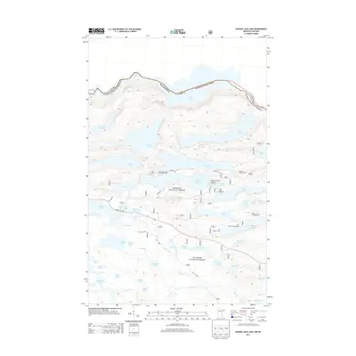 2013 Map of Hungry Jack Lake, 2013 Print