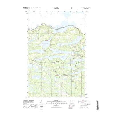 2019 Map of Hungry Jack Lake, 2019 Print