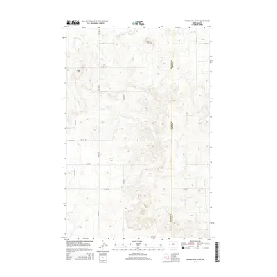 2014 Map of Hungry Man Butte, 2014 Print