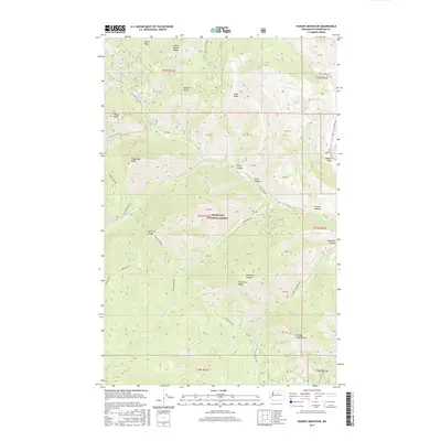2017 Map of Hungry Mountain, 2017 Print