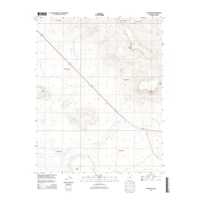 2013 Map of Hunter Mesa, 2013 Print