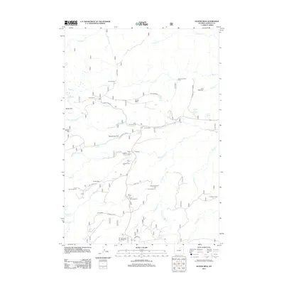 2012 Map of Hunter Mesa, 2012 Print