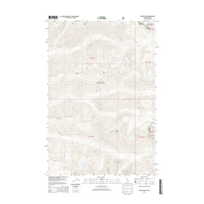 2013 Map of Hunter Peak, 2013 Print