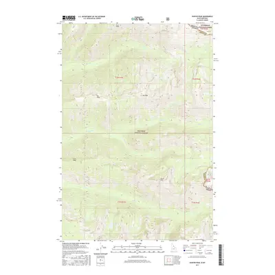 2017 Map of Hunter Peak, 2017 Print