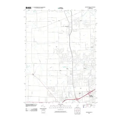 2010 Map of Huntertown, 2010 Print