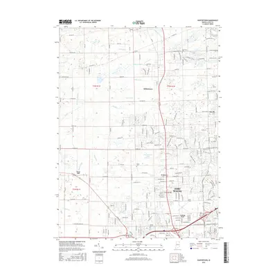 2016 Map of Huntertown, 2016 Print