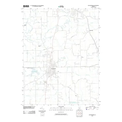 2010 Map of Huntingburg, 2010 Print