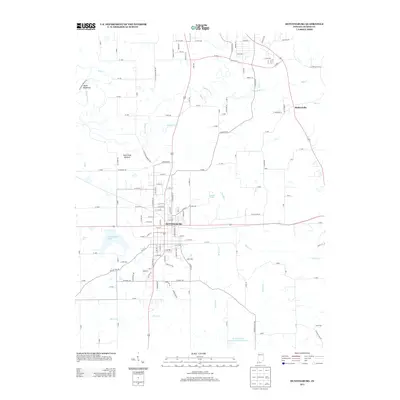 2013 Map of Huntingburg, 2013 Print