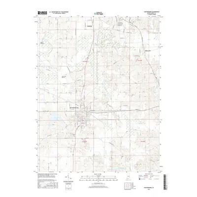 2016 Map of Huntingburg, 2016 Print