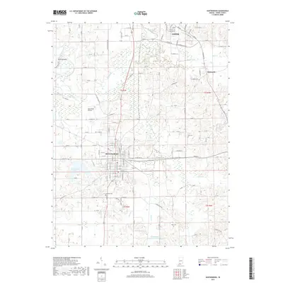 2019 Map of Huntingburg, 2019 Print