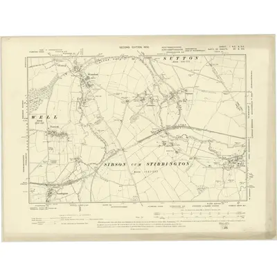 1899 Map of Huntingdonshire I.NE & SE, 1902 Print