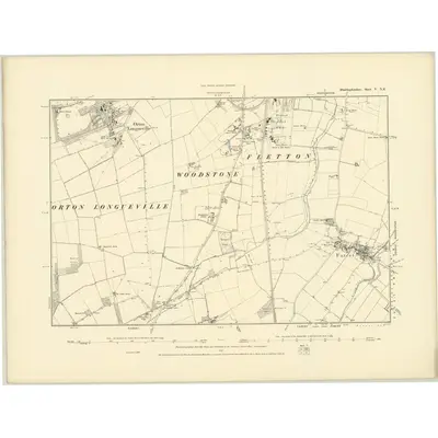 1887 Map of Huntingdonshire V.NE