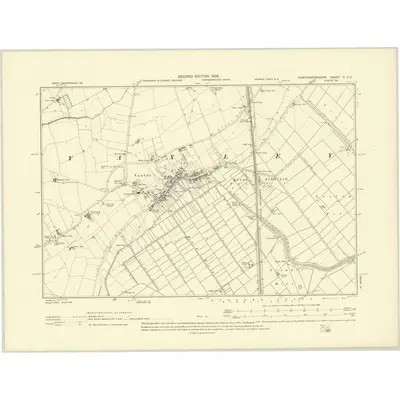 1900 Map of Huntingdonshire V.SE, 1902 Print