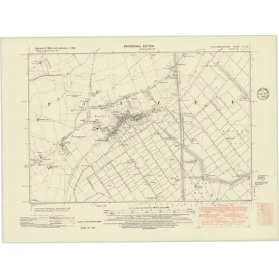 1938 Map of Huntingdonshire V.SE, 1948 Print