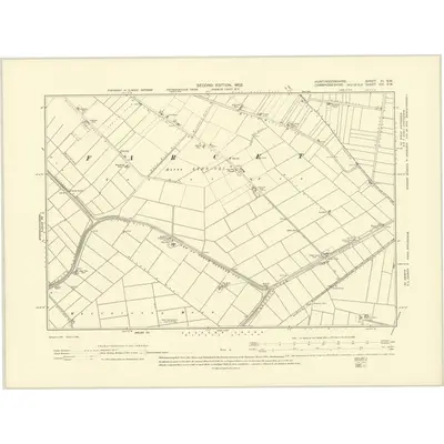 1900 Map of Huntingdonshire VI.SW, 1902 Print