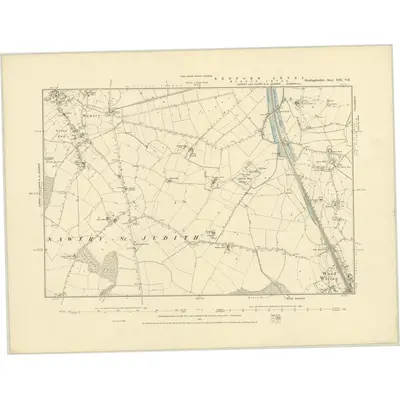 1887 Map of Huntingdonshire XIII.NE