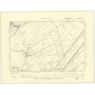 1900 Map of Huntingdonshire XIX.NE, 1902 Print