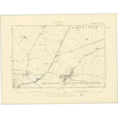 1887 Map of Huntingdonshire XIX.SW