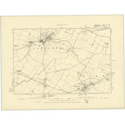 1882 Map of Huntingdonshire XVI.SE, 1887 Print