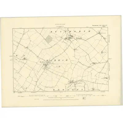 1887 Map of Huntingdonshire XVII.NW