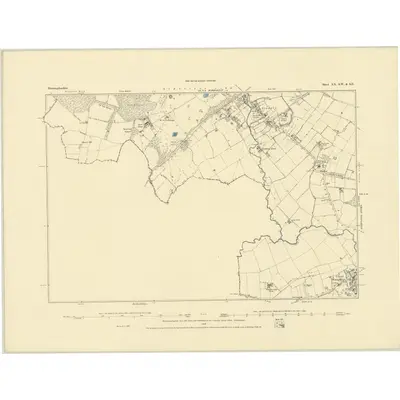 1885 Map of Huntingdonshire XX.SW & SE, 1886 Print