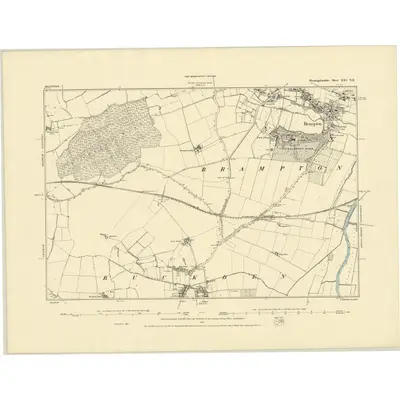 1887 Map of Huntingdonshire XXI.NE