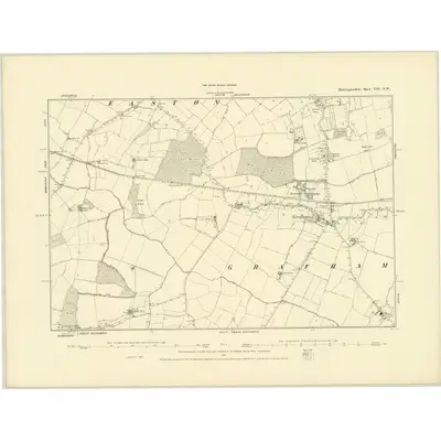 1887 Map of Huntingdonshire XXI.NW