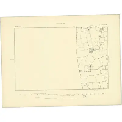 1885 Map of Huntingdonshire XXIV.NE, 1886 Print